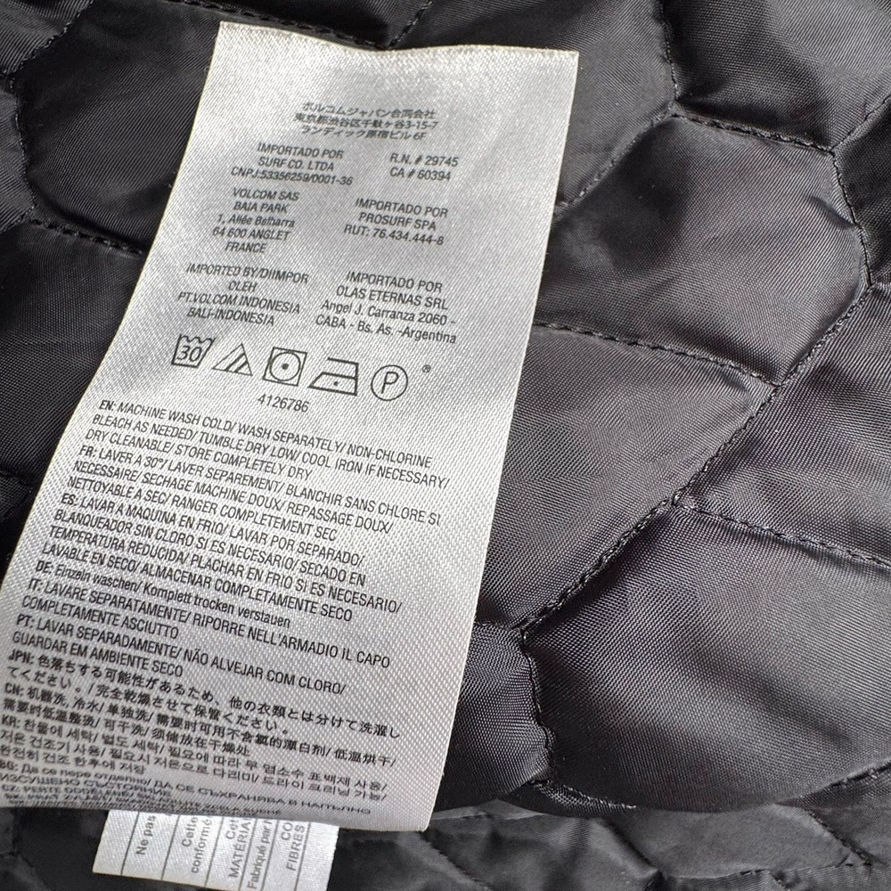 Volcom Insulated Riding Snow Flannel Shirt Jacket, Mens Medium Yellow Black - Picture 12 of 12